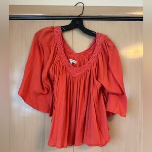Billabong Size Small Coral Blouse